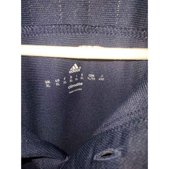 Adidas Men's Polo Climalite Athletic Lightweight Casual Shirt Blue White - Picture 8 of 11